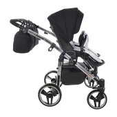 Vista laterale con seduta passeggino - Passeggino Gemellare Junama Diamond S-Line Gemellare
