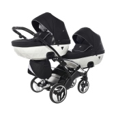 Vista con navicelle installate - Passeggino Gemellare Junama Diamond S-Line Slim Gemellare