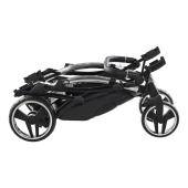 Vista laterale da chiuso - Passeggino Gemellare Junama Diamond S-Line Slim Gemellare