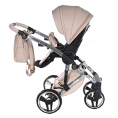 Vista laterale fronte genitore - Passeggino Trio Junama Diamond Teddy