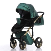Vista diagonale - Passeggino Trio Junama Fluo Star