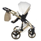 Vista laterale fronte genitore - Passeggino Trio Junama Hand Craft Glitter