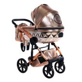 Dettaglio ricamo cappottina - Passeggino Trio Junama Hand Craft Glossy