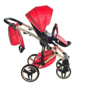 Vista laterale fronte strada - Passeggino Trio Junama Hand Craft Hero