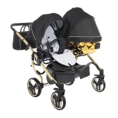 Vista con seduta passeggino e navicella - Passeggino Gemellare Junama Mirror Gemellare