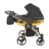 Vista laterale con navicelle installate - Passeggino Gemellare Junama Mirror Gemellare