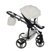 Dettaglio estensione cappottina - Passeggino Trio Junama Mirror Pelle