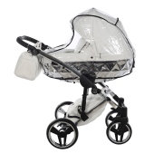 Parapioggia incluso - Passeggino Trio Junama Mirror Pelle