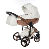 Alzatina paravento alzata - Passeggino Trio Junama Mirror Satin Pelle