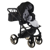 Vista diagonale - Passeggino Trio Junama Mirror Satin