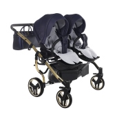 Vista laterale con seduta passeggino - Passeggino Gemellare Junama Saphire Gemellare