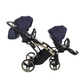 Vista laterale con seduta passeggino - Passeggino Gemellare Junama Saphire Slim Gemellare