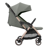 Vista laterale con schienale reclinato - Passeggino Leggero KikkaBoo Eden
