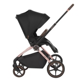 Vista laterale con seduta fronte genitore - Passeggino Duo KikkaBoo Kara