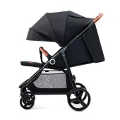 Vista laterale con schienale reclinato - Passeggino Quattro Ruote Kinderkraft Grande Plus