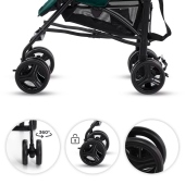 Dettaglio ruote - Passeggino Leggero Kinderkraft Tik