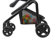 Dettaglio del cestello portaoggetti - Passeggino Quattro Ruote Maxi-Cosi Lila CP