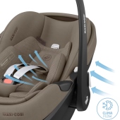 Dettaglio ovetto con tessuti traspiranti  - Passeggino Trio Maxi-Cosi Trio Leona2