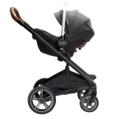 Vista con seggiolino auto venduto a parte - Passeggino Quattro Ruote Nuna Mixx Next