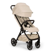Vista diagonale con cappottina aperta - Passeggino Leggero Nuna Trvl Lx BMW