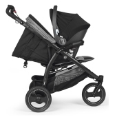 Vista con seggiolino auto opzionale - Passeggino Tre Ruote Peg Perego Book Cross