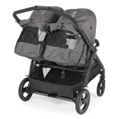 Vista da dietro con schienali reclinati - Passeggino Gemellare Peg Perego Book for Two