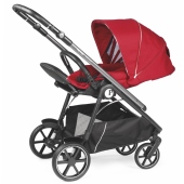 Vista con poggiagambe sollevato - Passeggino Quattro Ruote Peg Perego Veloce