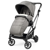 Vista diagonale con coprigambe - Passeggino Trio Peg Perego Vivace Lounge Modular