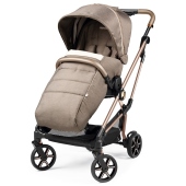 Vista diagonale con coprigambe - Passeggino Trio Peg Perego Vivace SLK Modular