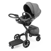 Vista con pedana secondo bimbo opzionale - Passeggino Trio Stokke Trio Xplory 6