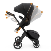 Schienale reclinabile e poggiagambe regolabile - Passeggino Quattro Ruote Stokke Xplory X