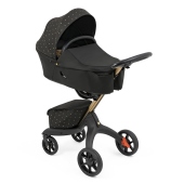 Vista diagonale con navicella installata - Passeggino Quattro Ruote Stokke Xplory X Signature