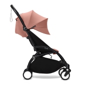 Vista laterale con cappottina estesa - Passeggino Trio Stokke Trio YOYO3