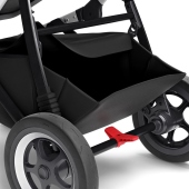 Dettagli ruote e cestello portaoggetti - Passeggino Quattro Ruote Thule Sleek