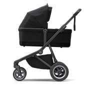 Vista laterale telaio e navicella - Passeggino Gemellare Thule Sleek fratellare