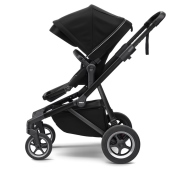 Vista laterale telaio e seduta - Passeggino Gemellare Thule Sleek fratellare