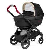 Vista della configurazione carrozzina - Telaio Book 51 S e navicella Elite, firmati Fiat 500 - Passeggino Trio Peg Perego Book 500 Elite Modular