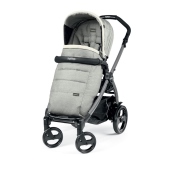 Vista del passeggino con coprigambe agganciato - Passeggino Trio Peg Perego Book 51 Elite Modular