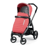 Vista del passeggino con coprigambe agganciato - Passeggino Trio Peg Perego Book S Elite Modular