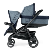 Configurazione fratellare (con accesori opzionali) - una seduta e una navicella - Passeggino Trio Peg Perego Team Pop-Up Modular
