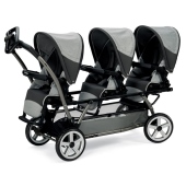 Vista della versione fronte mamma - Passeggino Gemellare Peg Perego Triplette Pop-up