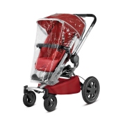 Vista con parapioggia - Colore Red Rumour - Passeggino Quattro Ruote Quinny Buzz Xtra