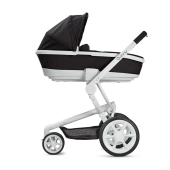 Versione carrozzina con la navicella Foldable Carrycot - colore Black Irony - Passeggino Tre Ruote Quinny Moodd