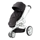 Vista con sacco imbottito (opzionale) - colore Black Irony - Passeggino Tre Ruote Quinny Moodd