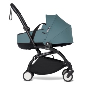 Vista laterale con navicella rigida Bassinet - Passeggino Duo Stokke Duo YOYO2 con Bassinet