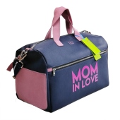 Vista diagonale fuxia - TICI Handmade Mommy Bag Bauletto
