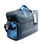 Vista diagonale nero - TICI Handmade Mommy Bag Nabuk