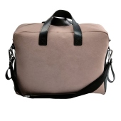 Vista posteriore marrone - TICI Handmade Mommy Bag Nabuk