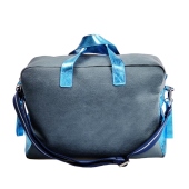 Vista posteriore nero - TICI Handmade Mommy Bag Nabuk