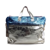 Vista frontale - TICI Handmade Mommy Bag Pelle multicolor